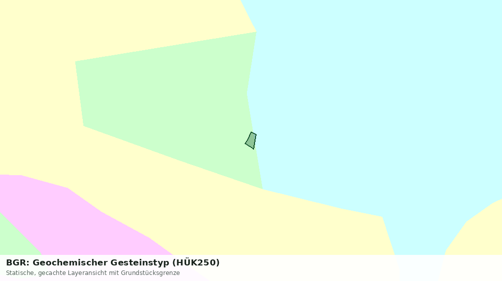 Statische Kartenansicht: BGR: Geochemischer Gesteinstyp (HÜK250)