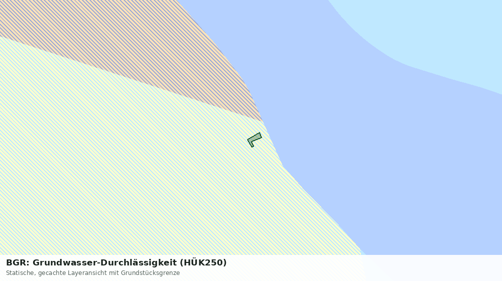Statische Kartenansicht: BGR: Grundwasser-Durchlässigkeit (HÜK250)