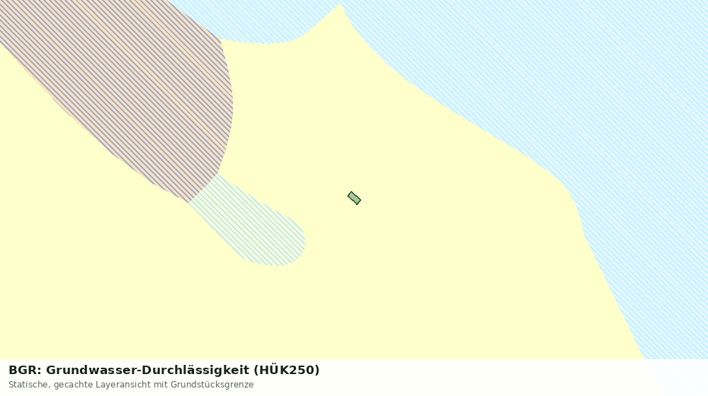 Statische Kartenansicht: BGR: Grundwasser-Durchlässigkeit (HÜK250)