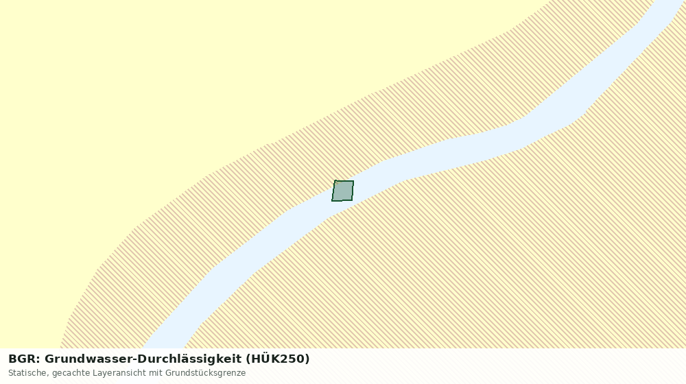 Statische Kartenansicht: BGR: Grundwasser-Durchlässigkeit (HÜK250)
