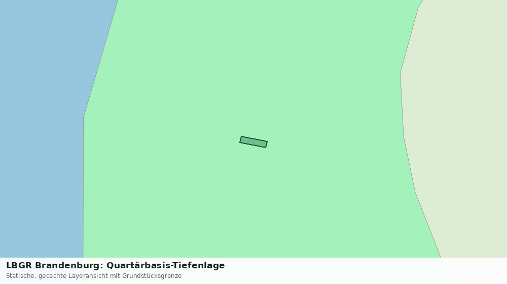 Statische Kartenansicht: LBGR Brandenburg: Quartärbasis-Tiefenlage