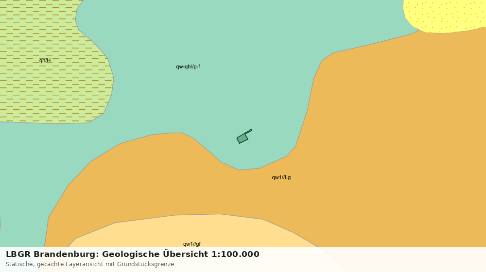 Statische Kartenansicht: LBGR Brandenburg: Geologische Übersicht 1:100.000