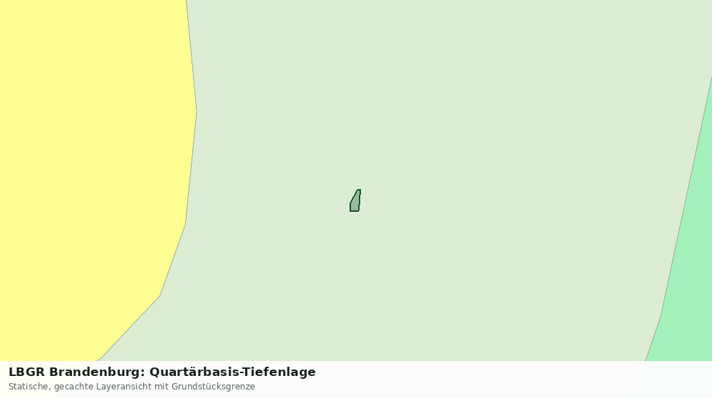 Statische Kartenansicht: LBGR Brandenburg: Quartärbasis-Tiefenlage