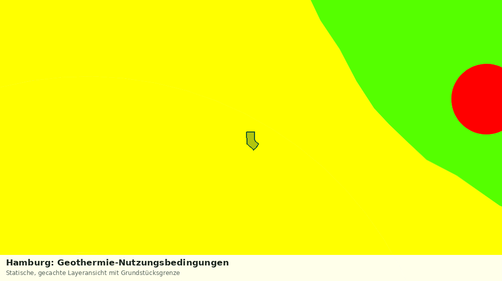 Statische Kartenansicht: Hamburg: Geothermie-Nutzungsbedingungen
