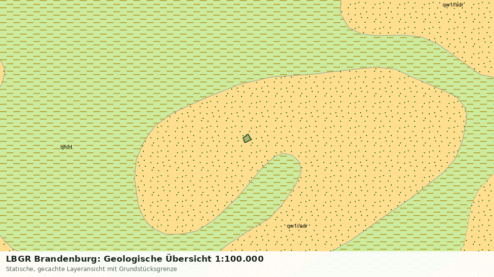 Statische Kartenansicht: LBGR Brandenburg: Geologische Übersicht 1:100.000