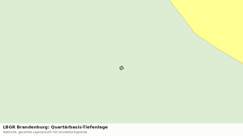 Statische Kartenansicht: LBGR Brandenburg: Quartärbasis-Tiefenlage