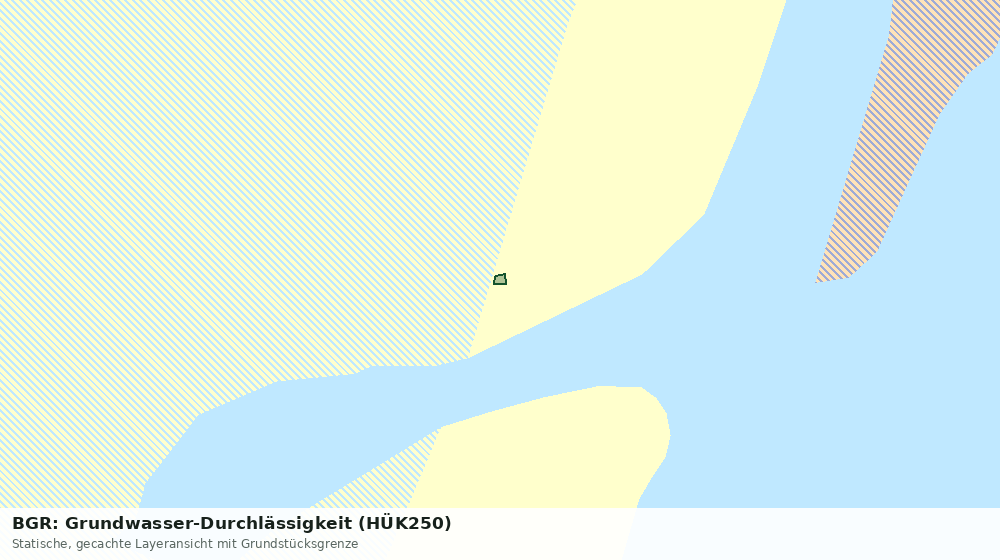 Statische Kartenansicht: BGR: Grundwasser-Durchlässigkeit (HÜK250)