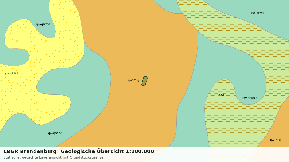 Statische Kartenansicht: LBGR Brandenburg: Geologische Übersicht 1:100.000