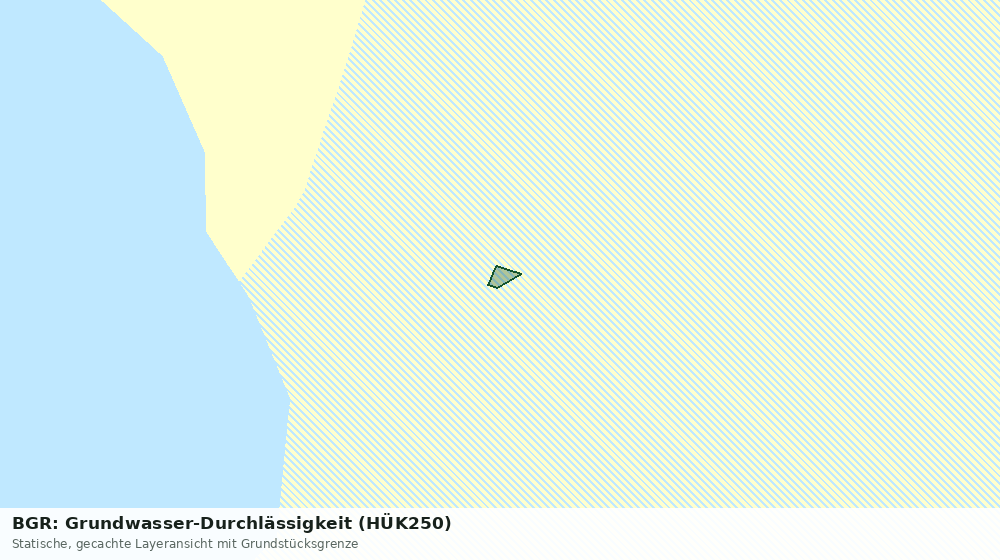 Statische Kartenansicht: BGR: Grundwasser-Durchlässigkeit (HÜK250)