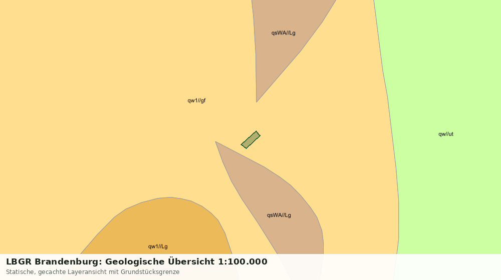 Statische Kartenansicht: LBGR Brandenburg: Geologische Übersicht 1:100.000