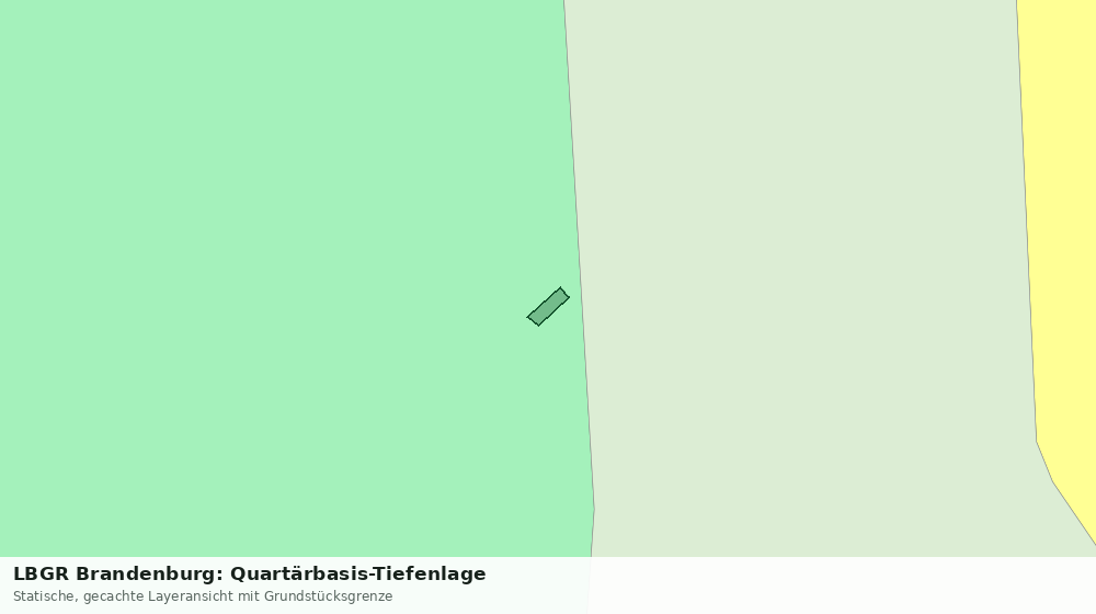 Statische Kartenansicht: LBGR Brandenburg: Quartärbasis-Tiefenlage