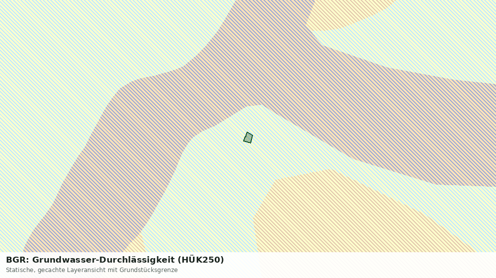 Statische Kartenansicht: BGR: Grundwasser-Durchlässigkeit (HÜK250)
