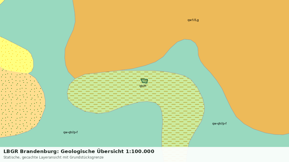 Statische Kartenansicht: LBGR Brandenburg: Geologische Übersicht 1:100.000