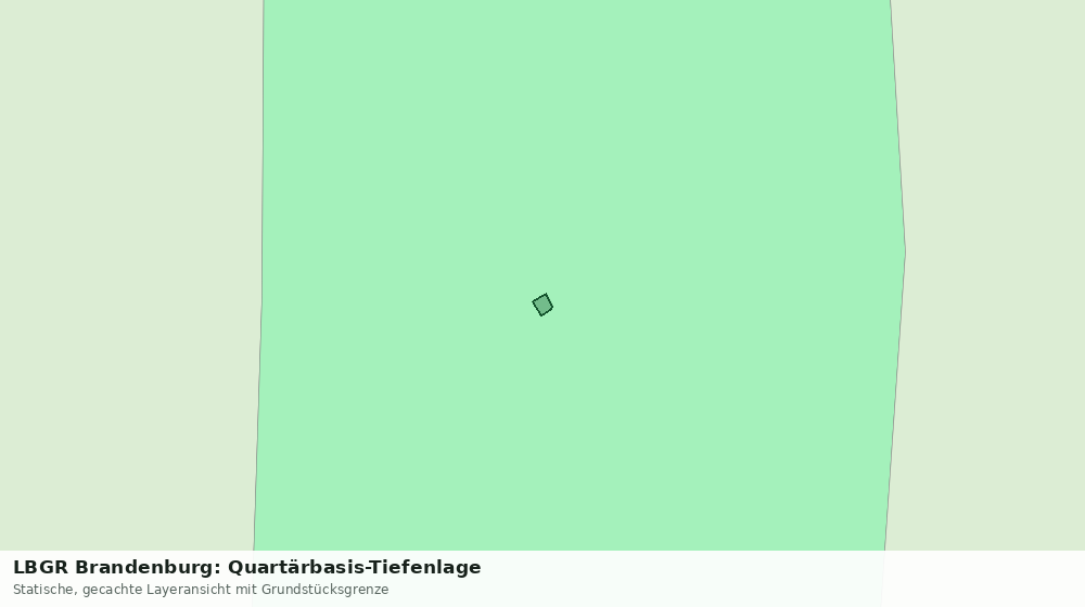Statische Kartenansicht: LBGR Brandenburg: Quartärbasis-Tiefenlage