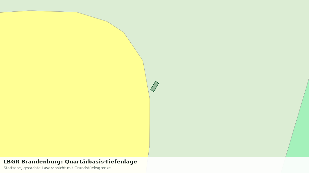 Statische Kartenansicht: LBGR Brandenburg: Quartärbasis-Tiefenlage