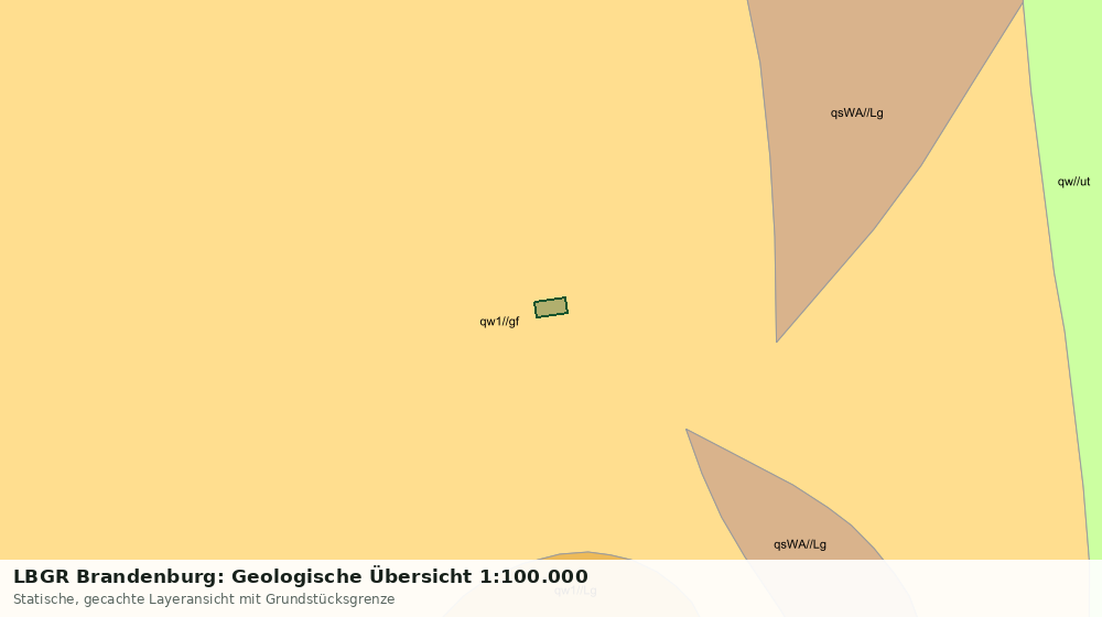 Statische Kartenansicht: LBGR Brandenburg: Geologische Übersicht 1:100.000