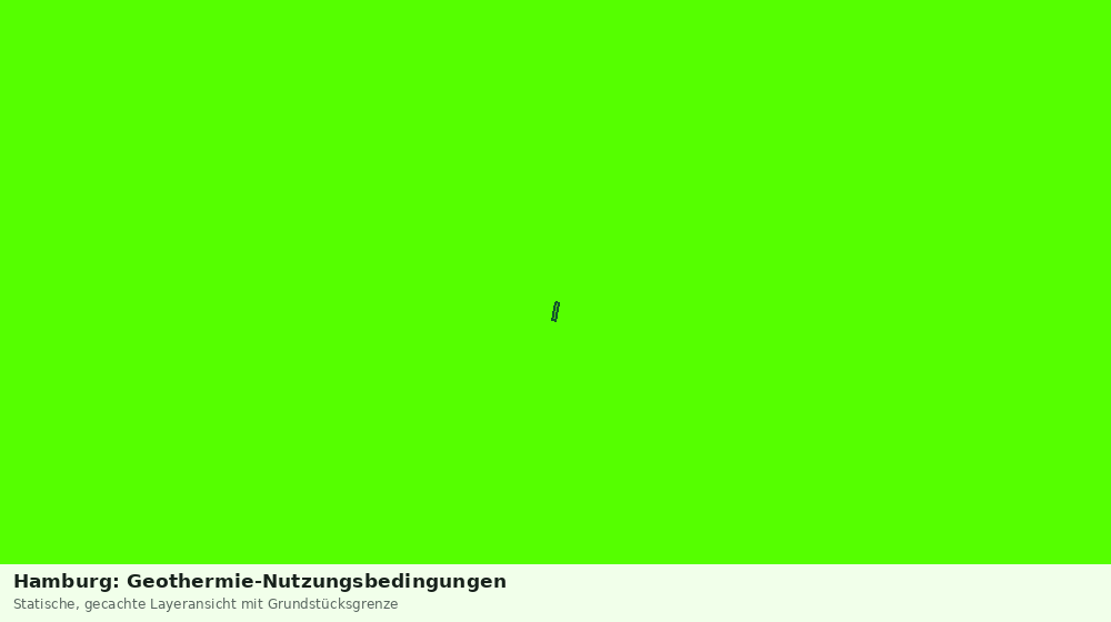 Statische Kartenansicht: Hamburg: Geothermie-Nutzungsbedingungen
