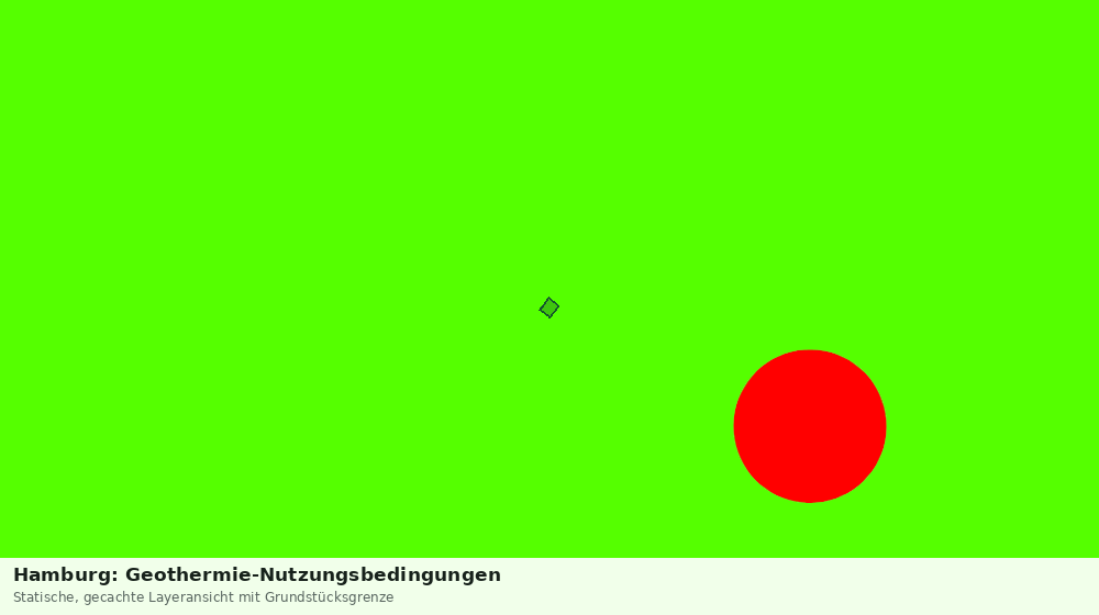 Statische Kartenansicht: Hamburg: Geothermie-Nutzungsbedingungen