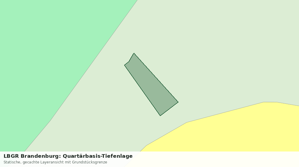 Statische Kartenansicht: LBGR Brandenburg: Quartärbasis-Tiefenlage