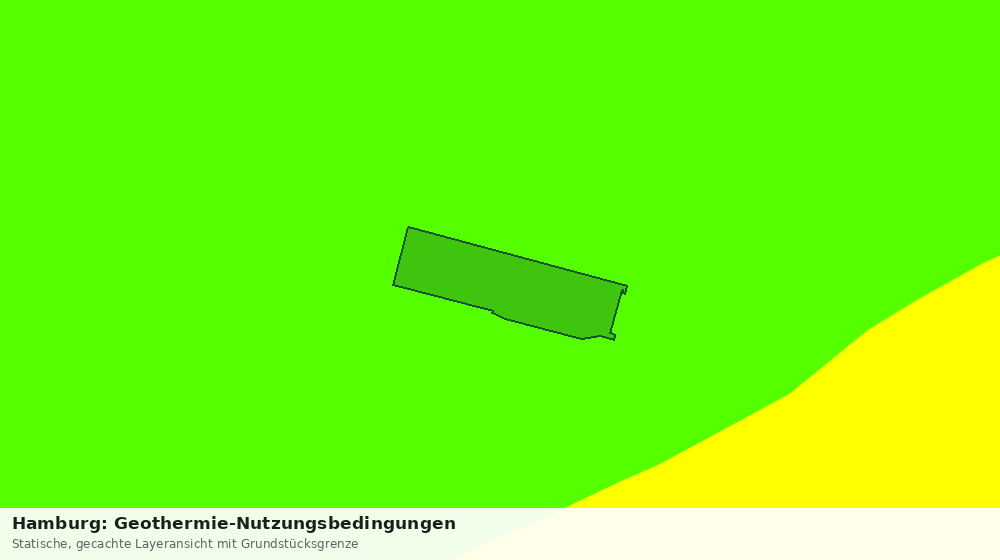 Statische Kartenansicht: Hamburg: Geothermie-Nutzungsbedingungen