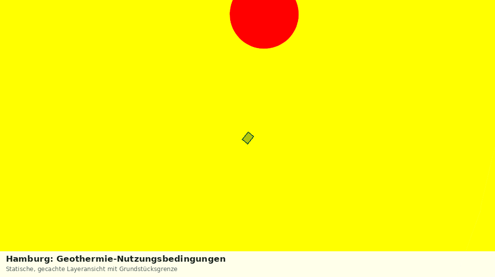Statische Kartenansicht: Hamburg: Geothermie-Nutzungsbedingungen