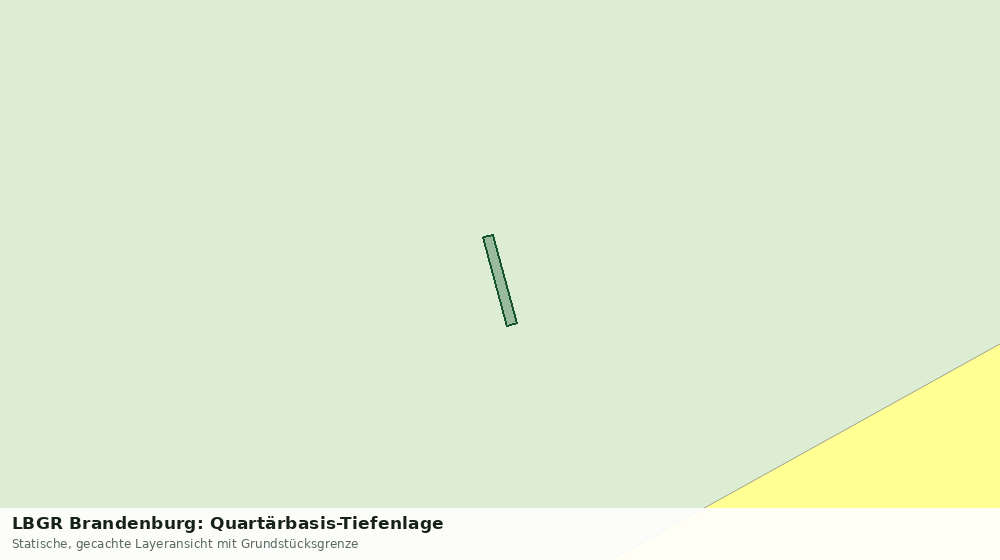 Statische Kartenansicht: LBGR Brandenburg: Quartärbasis-Tiefenlage