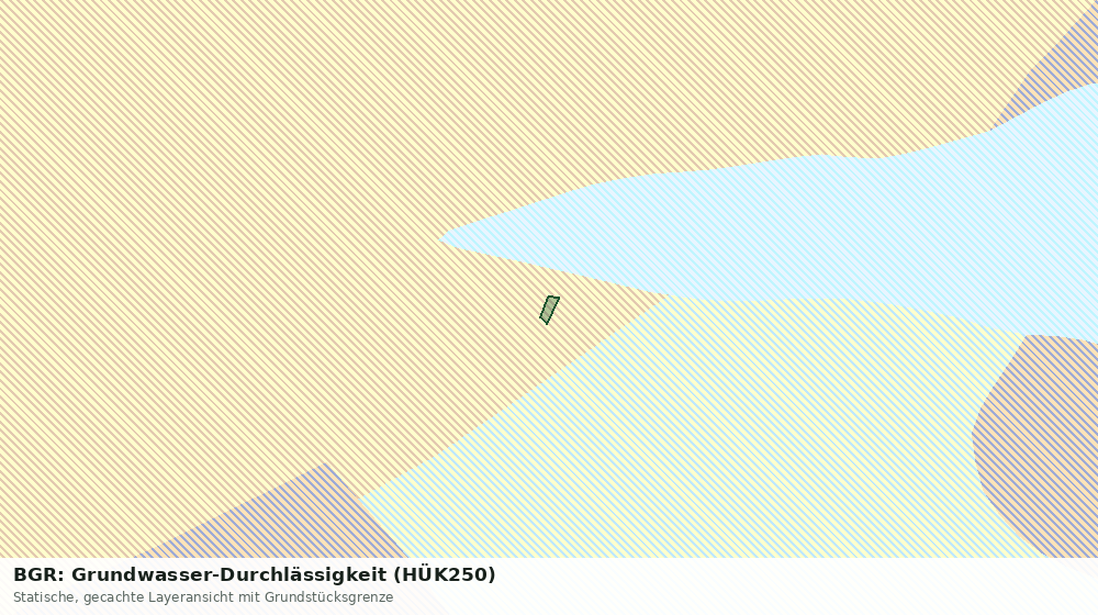 Statische Kartenansicht: BGR: Grundwasser-Durchlässigkeit (HÜK250)