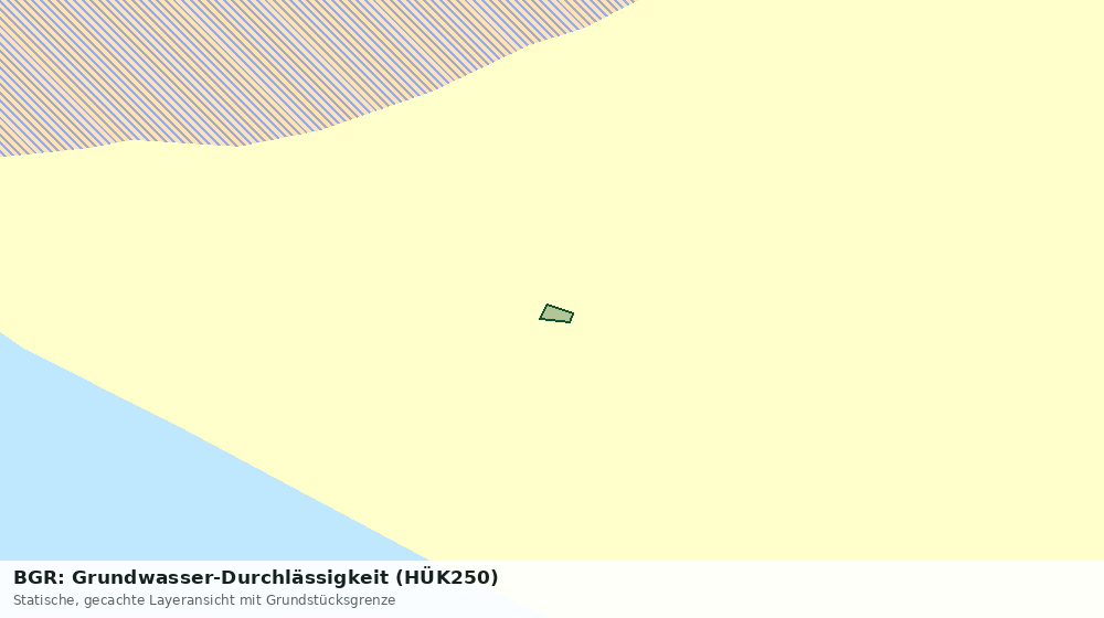 Statische Kartenansicht: BGR: Grundwasser-Durchlässigkeit (HÜK250)