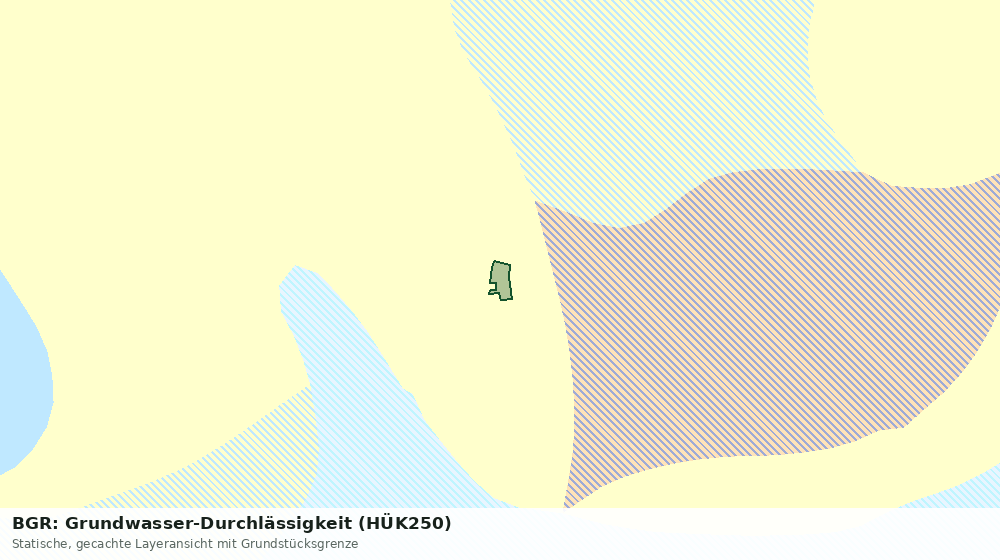 Statische Kartenansicht: BGR: Grundwasser-Durchlässigkeit (HÜK250)