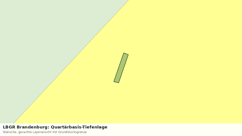 Statische Kartenansicht: LBGR Brandenburg: Quartärbasis-Tiefenlage
