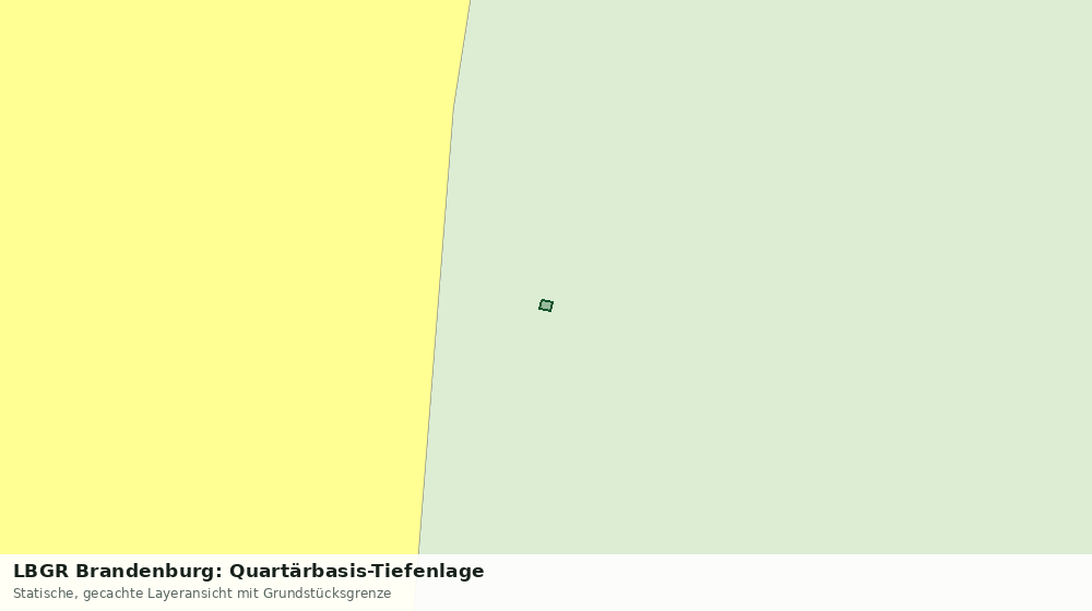 Statische Kartenansicht: LBGR Brandenburg: Quartärbasis-Tiefenlage