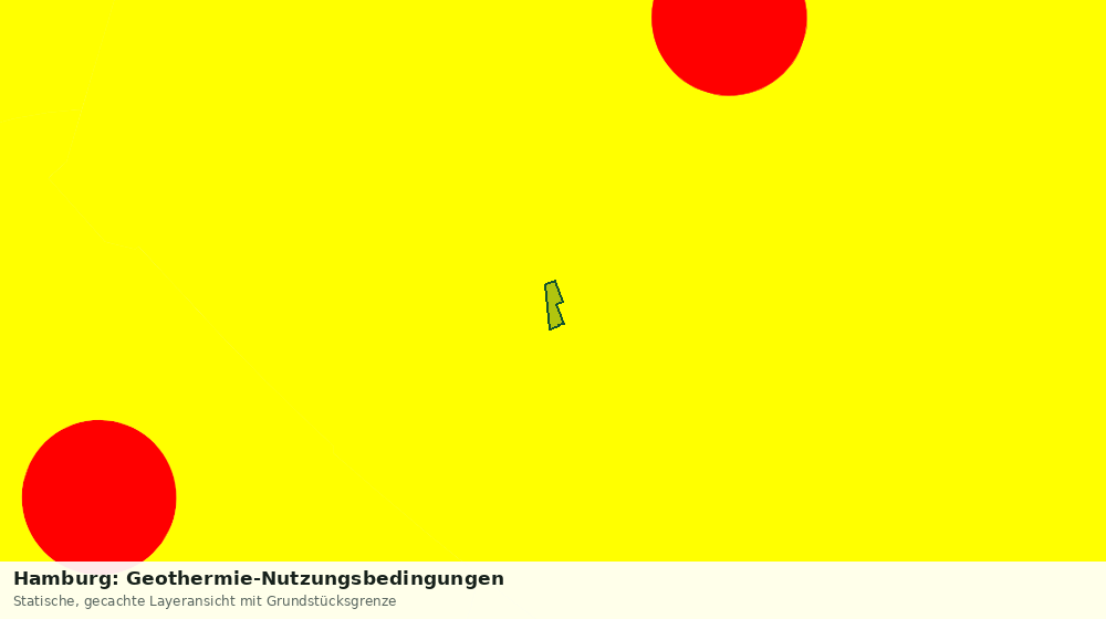 Statische Kartenansicht: Hamburg: Geothermie-Nutzungsbedingungen