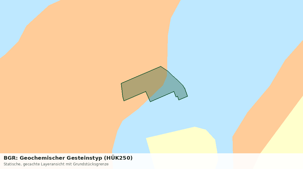 Statische Kartenansicht: BGR: Geochemischer Gesteinstyp (HÜK250)