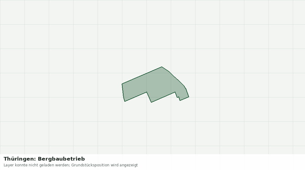 Statische Kartenansicht: Thüringen: Bergbaubetrieb