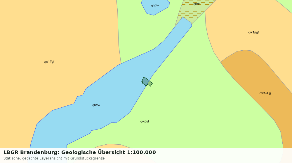 Statische Kartenansicht: LBGR Brandenburg: Geologische Übersicht 1:100.000