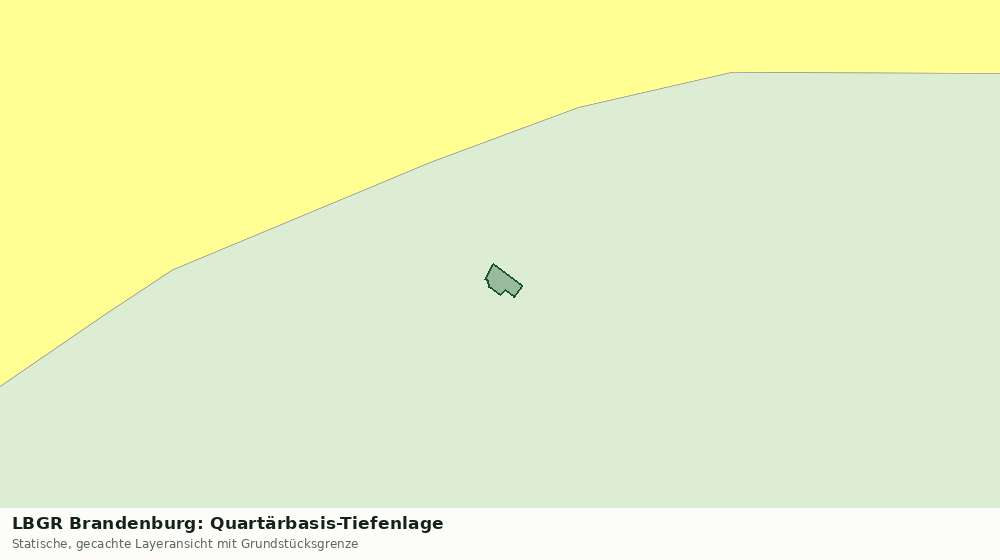Statische Kartenansicht: LBGR Brandenburg: Quartärbasis-Tiefenlage
