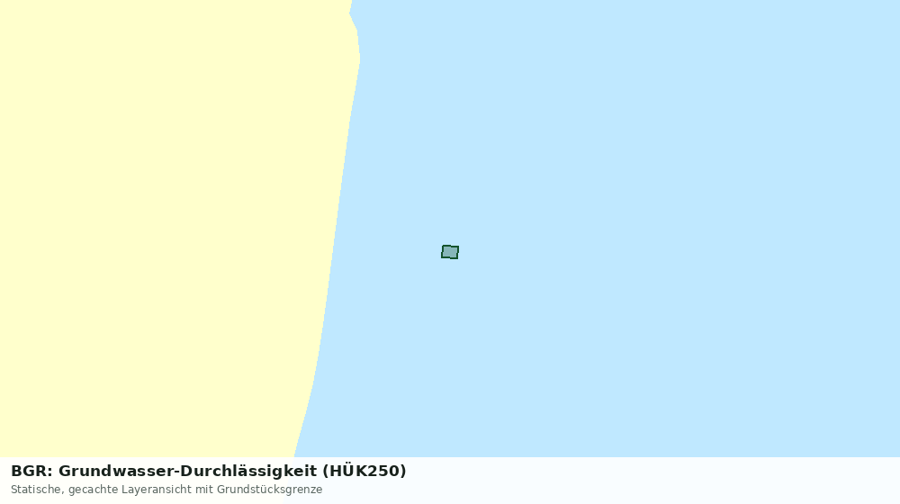 Statische Kartenansicht: BGR: Grundwasser-Durchlässigkeit (HÜK250)