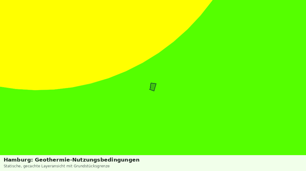 Statische Kartenansicht: Hamburg: Geothermie-Nutzungsbedingungen