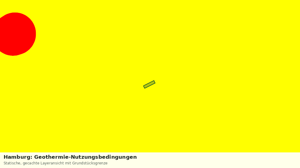 Statische Kartenansicht: Hamburg: Geothermie-Nutzungsbedingungen