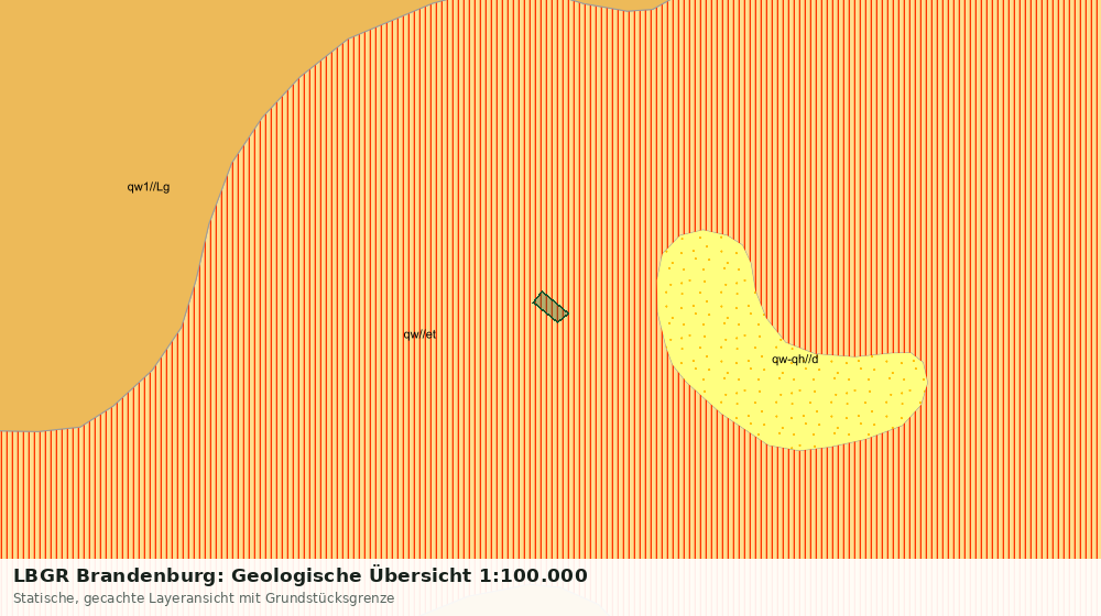 Statische Kartenansicht: LBGR Brandenburg: Geologische Übersicht 1:100.000