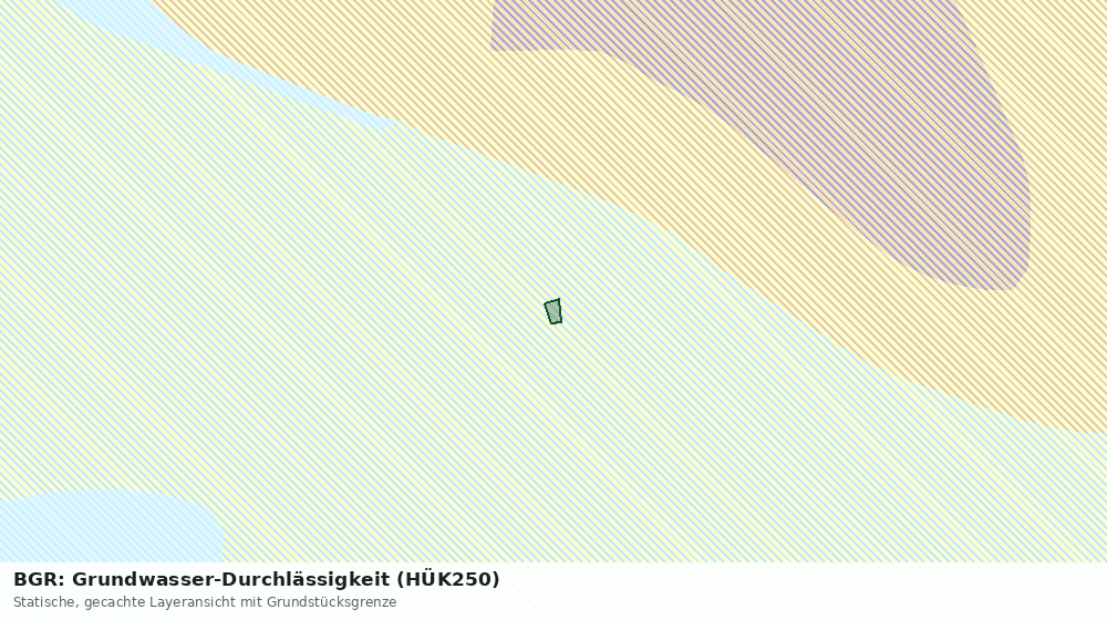 Statische Kartenansicht: BGR: Grundwasser-Durchlässigkeit (HÜK250)