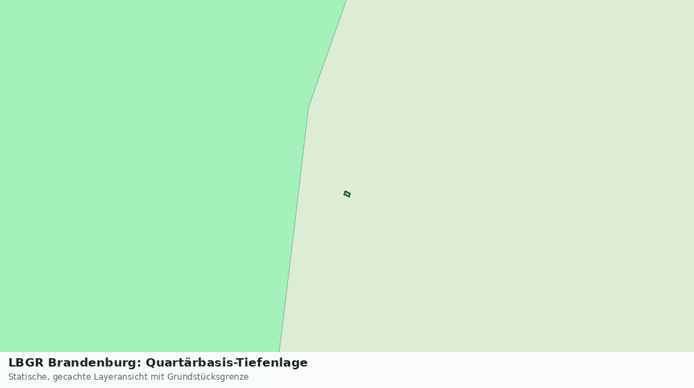 Statische Kartenansicht: LBGR Brandenburg: Quartärbasis-Tiefenlage