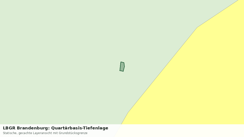 Statische Kartenansicht: LBGR Brandenburg: Quartärbasis-Tiefenlage