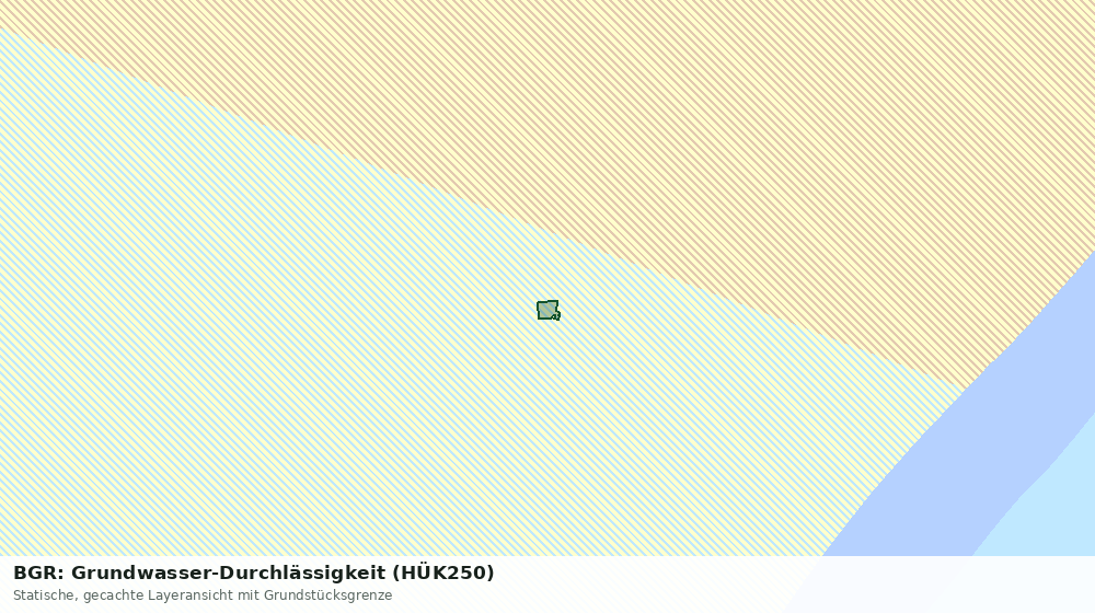 Statische Kartenansicht: BGR: Grundwasser-Durchlässigkeit (HÜK250)