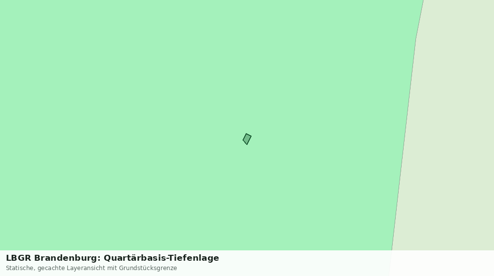 Statische Kartenansicht: LBGR Brandenburg: Quartärbasis-Tiefenlage