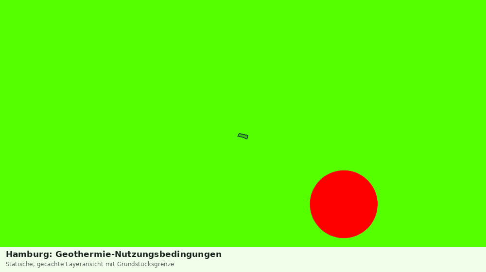 Statische Kartenansicht: Hamburg: Geothermie-Nutzungsbedingungen