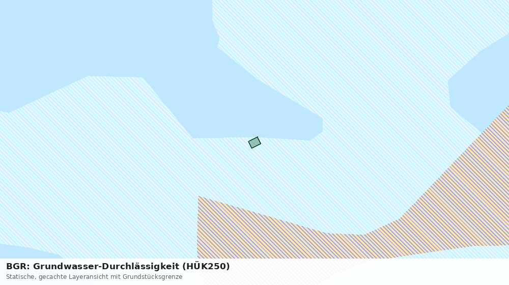 Statische Kartenansicht: BGR: Grundwasser-Durchlässigkeit (HÜK250)