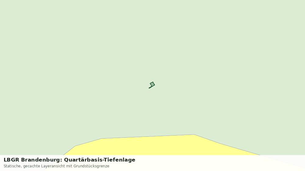 Statische Kartenansicht: LBGR Brandenburg: Quartärbasis-Tiefenlage