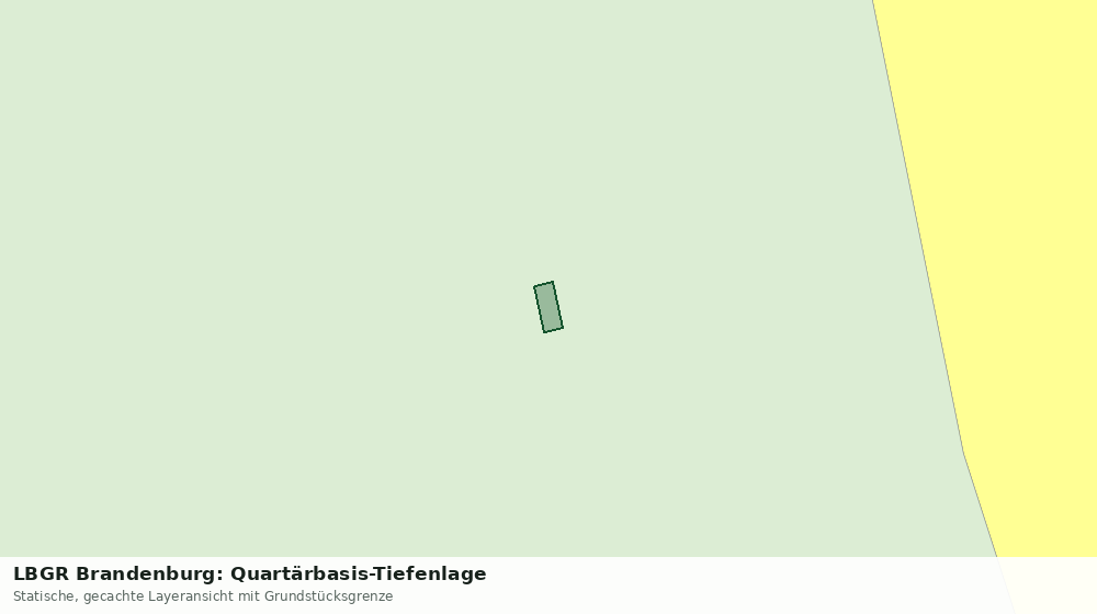 Statische Kartenansicht: LBGR Brandenburg: Quartärbasis-Tiefenlage