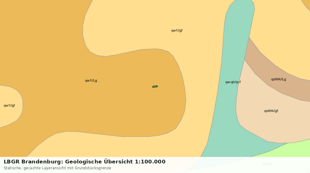 Statische Kartenansicht: LBGR Brandenburg: Geologische Übersicht 1:100.000